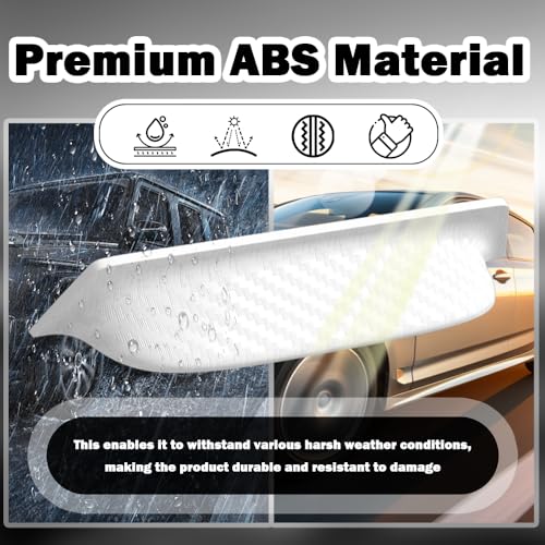 2PCS Backup Camera Rain Shield,Carbon Fiber Backup Camera for Car Anti-Rain Cover for Clear Rear View,Universal Reverse Ca...