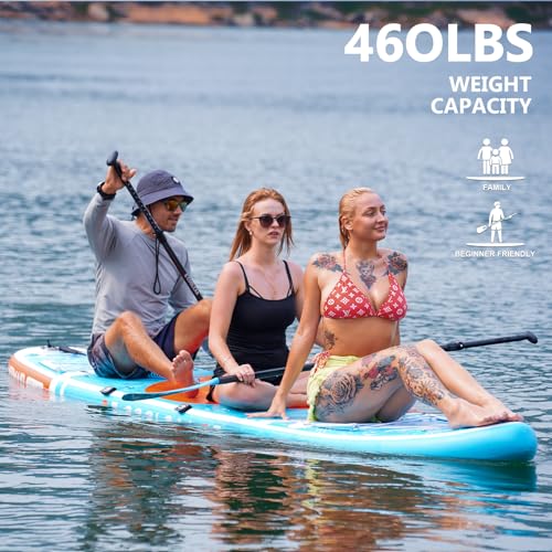 COOLCAA 11'6" x 34" x 6" Inflatable Stand Up Paddle Boards with Premium SUP Accessories, Weight Capacity up to 460 lbs, In...