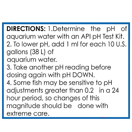 API pH DOWN Freshwater Aquarium Water pH Reducing Solution 1.25-Ounce Bottle