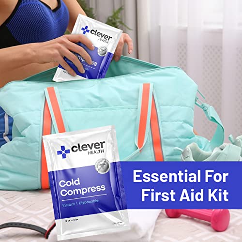 Instant Cold Pack | Disposable Ice Packs - Cold Therapy - for Injuries, Swelling, Inflammation, Muscle Strains, Sprains, P...