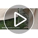 Bedsure Gentlesoft 100% Cotton Blanket Queen Size for Bed - Breathable and Soft for Spring Summer, Thick Cozy Waffle Weave...