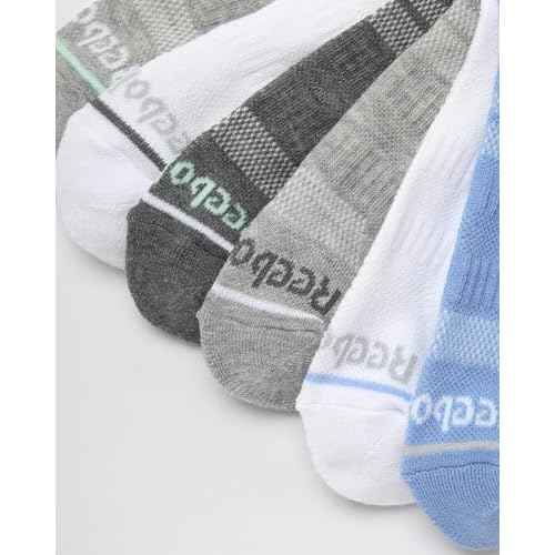 Reebok Womens Quarter Socks - 12 Pack Performance Arch Support Ankle Socks - Cushioned Athletic Socks for Women (Size: 4-10)