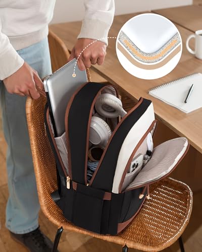 LOVEVOOK Laptop Backpack for Women, 15.6 inch Waterproof College Backpack Woman with Laptop Compartment Computer Bag Trave...
