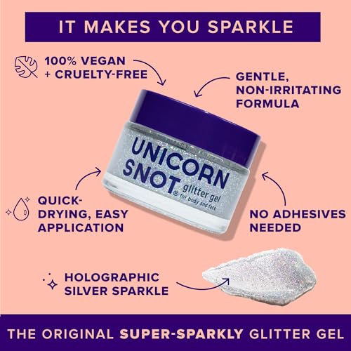 UNICORN SNOT Holographic Face Glitter & Body Glitter Gel | Holiday Glitter Makeup: Stocking Stuffers & Christmas Gift | Ha...