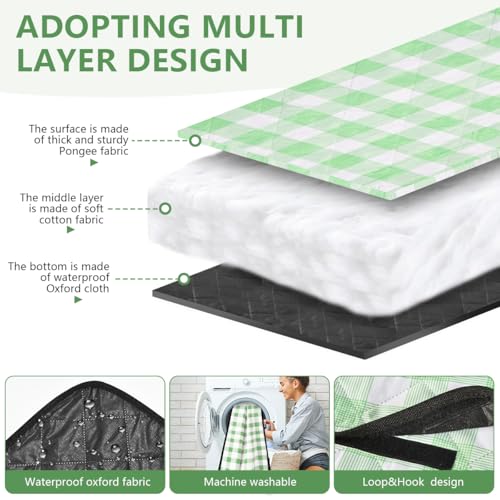 OBTANIM Extra Large Picnic Blanket 80 x 80 Inch Waterproof Foldable Beach Blankets Outdoor Picnic Mat for Camping Grass La...
