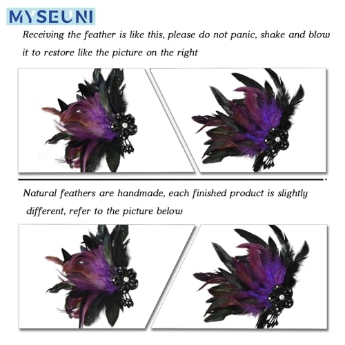 MYSEUNI 2025 New Masquerade Mask for Women with Stick - Shiny Women's Feather Mardi Gras Venetian Mask for Costume Accessory