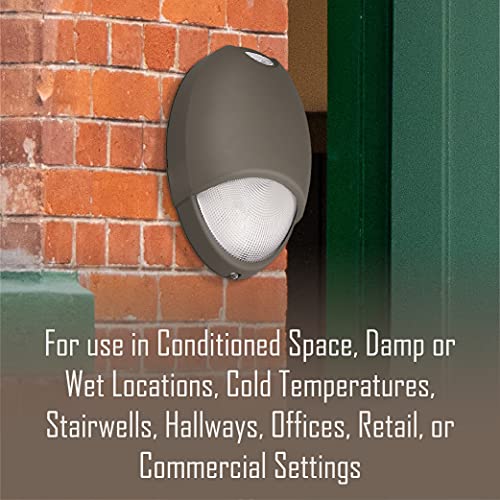 Hubbell Lighting CUWZ-PC Exterior Emergency Lighting with Battery Backup and Photocell, Commercial Grade LED Outdoor Emerg...