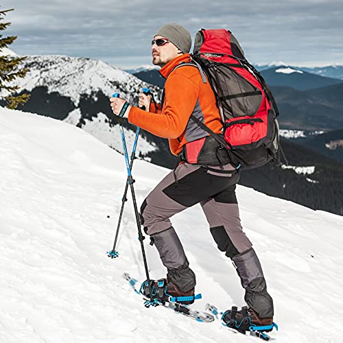 G2 36 Inches Light Weight Snowshoes with Toe Box, EVA Padded Ratchet Binding, Heel Lift, Flexible Pivot Bar, Durable Back ...