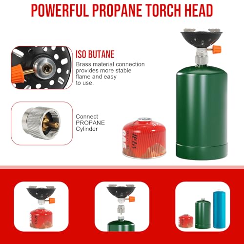 Portable Outdoor Camping Stove, With Powerful Firepower of 10000 BTU,Quickly Boil 1.5L of Water in 4 Minutes and 30 Second...