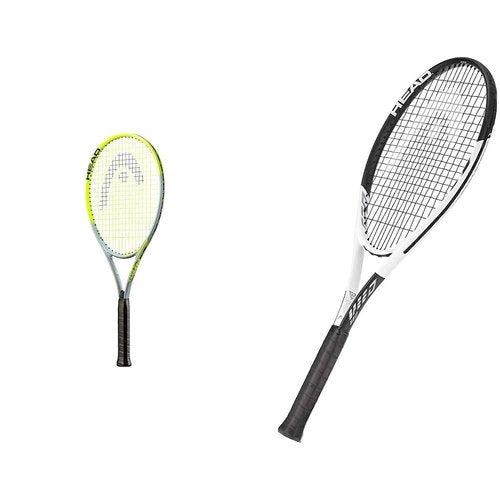 HEAD Tour Pro and Geo Speed Tennis Rackets Bundle - 2 Prestrung Racquets