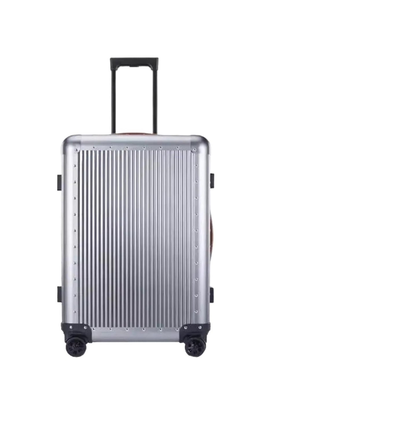 MUdson Trunk 20" 26" Inch Aluminum Cabin Suitcase Butterfly Lock Rolling Luggage Bag Trolley Bag On Wheels Durable (Color : 26 inc Trunk)