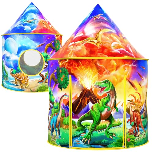 Wilwolfer Dinosaur Tent for Kids: Dinosaur Toys for Kids - Indoor Play Tent for Toddlers and Baby - Great Gift for Boys an...
