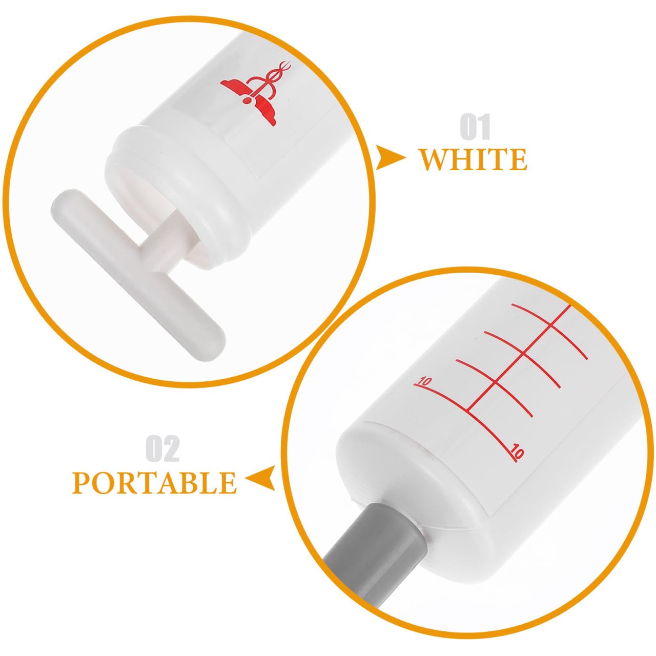 BESTOYARD Giant Toy Syringe Novelty Fake Injector Halloween Prop 20 Inches White for Halloween Party Decorations and Doctor Cosplay