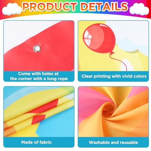 Hot Air Shaped Photo Prop Selfie Frame Back to School Backdrop Party Decoration Balloon Kids Schools Photo Booth Welcome P...