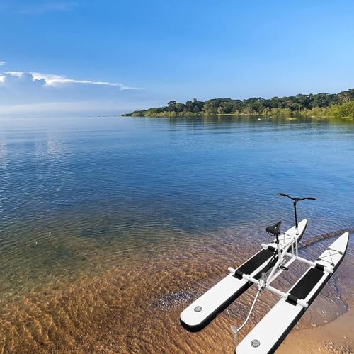 SUP Water Bike, Water Bike Inflatable Kayak Lake Bike Boat, Water Bike with Paddle Board Lake Pedal Bike Boat