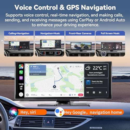 Carplay Screen for Car 11.5" Largest HD Screen for Carplay & Android Auto Car Stereo with 4K Dash Cam 1080P Backup Camera,...
