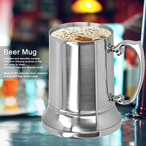 Tbest Stainless Steel Mug Silver With Handle For Bar Hotel Supplies Cocktail Glass Goblet Cups Glassware Drinkware Bars An...