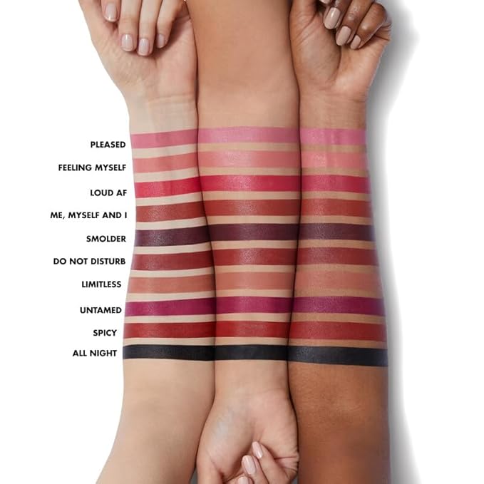 e.l.f. O Face Satin Lipstick, Richly Pigmented, Nourishing & Long-Lasting Creamy Lipstick, Infused With Jojoba, Vegan & Cruelty-Free, Hustle