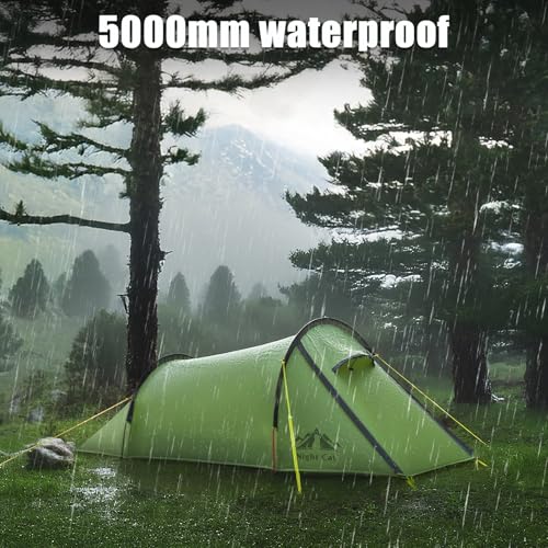 Night Cat Ultralight Tunnel Tent: Waterproof Lightweight Two People Backpacking Tent for Outdoor Camping Hiking Treeking w...