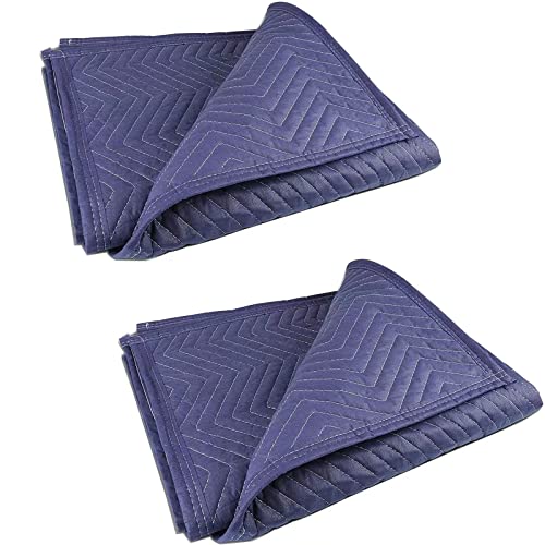 PONGHEI 2 Moving Blankets 40"x 72" Heavy Duty Packing Blankets for Moving Shipping Thick Furniture Wrapping for Moving Sup...