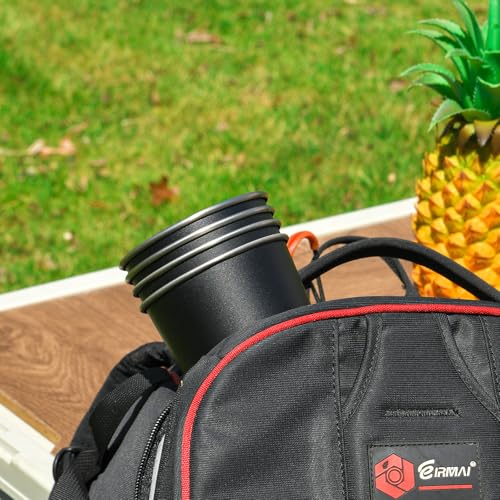 HurOutd 8 Pack Stainless Steel Cups 16oz -Black Stackable Metal Drinking Glasses for Camping, Travel, Shatterproof Tumblers