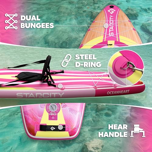 Starcity 11'6"*34"*6" Stand Up Paddle Board,Inflatable Paddle Boards for Adults w/a Simple and Non Slip Design, Moderate L...