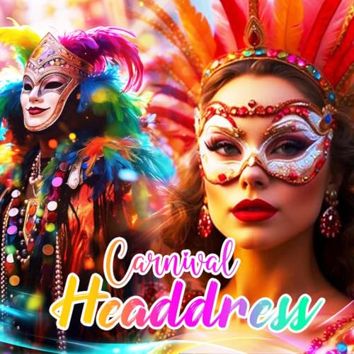 Gortin Mardi Gras Headband Light up Carnival Headpiece LED Purple Green and Gold Costume Hair Accessories for Women