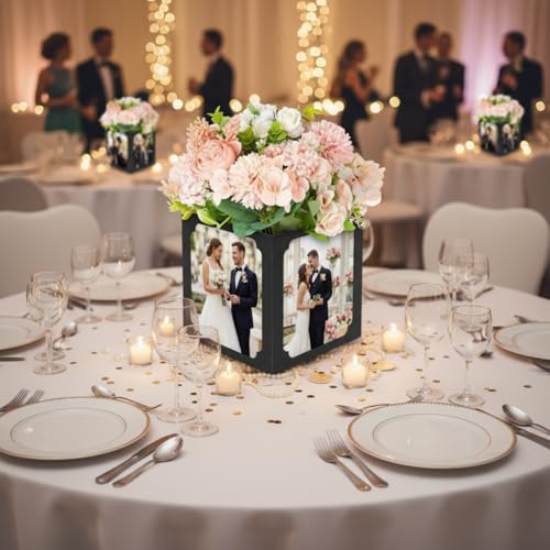 Spiareal 6 Pcs Graduation Box Centerpieces for Table 6/7 Inch Photo Frame Display Congrats Grad Party Favor Gift Picture T...