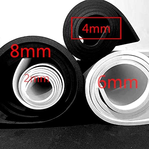 Labzhang Black EVA Foam Cosplay, 1 Piece of 6mm Craft Foam,Cosplay Foam, 14" x 39" Ultra-high Density 80 kg/m3 EVA Foam Sheets