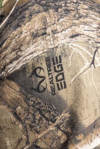 Realtree Men’s Long Sleeve Button Down Camp Shirt – Midweight, Cotton, Breathable Outdoor Shirt for Hunting and Fishing