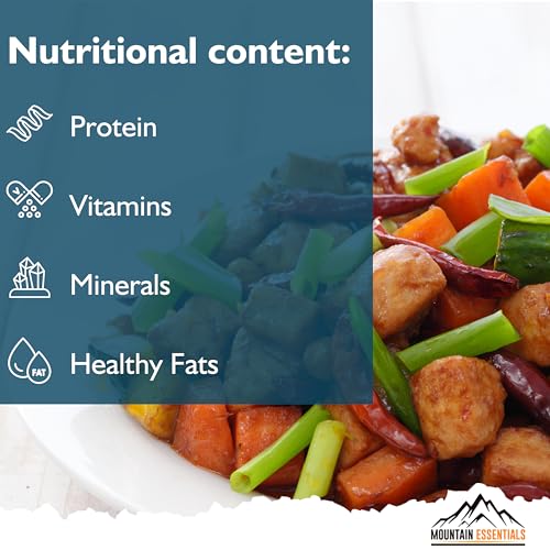 MOUNTAIN ESSENTIALS Freeze-Dried Diced Chicken – Fully Cooked and Ready to Eat | Everyday Pantry Staple for Meal Prep, Cam...