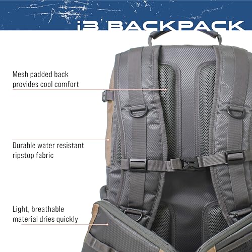 Frogg Toggs i3 Fishing Backpack, Tackle Storage, Includes 3-3600 Bait Trays