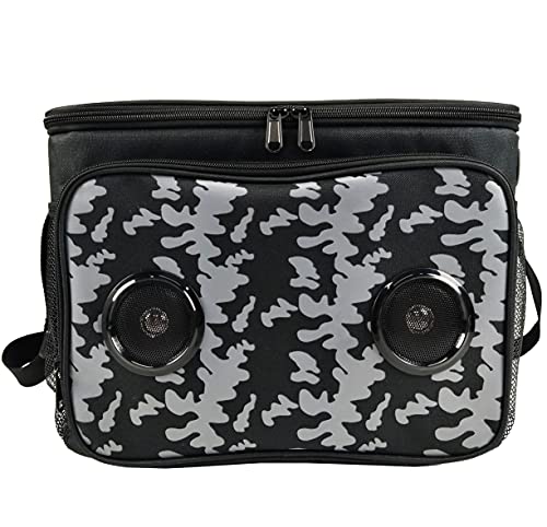 Beemojo Insulated Cooler Bag Bluetooth Speakers 24 cans 2 gallons Food Drinks | Rechargeable Battery Supports iOS & Androi...