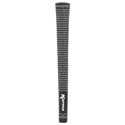 Karma Velour Jumbo Plus Golf Grips, 25 Piece Golf Grip Set, +1/8” Oversized Black/White Velvet Style Replacement Golf Club Grips for Men