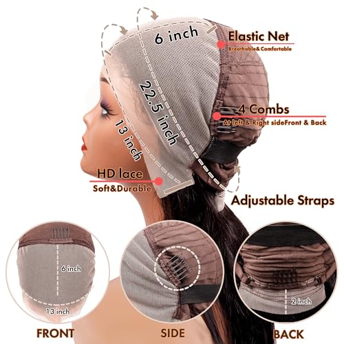 99j Burgundy 26 Inch Straight Wig Human Hair 13x6 Hd Lace Front Human Hair Wigs For Black Women Glueless Lace Front Wigs Pre Plucked 180% Density Red Wig