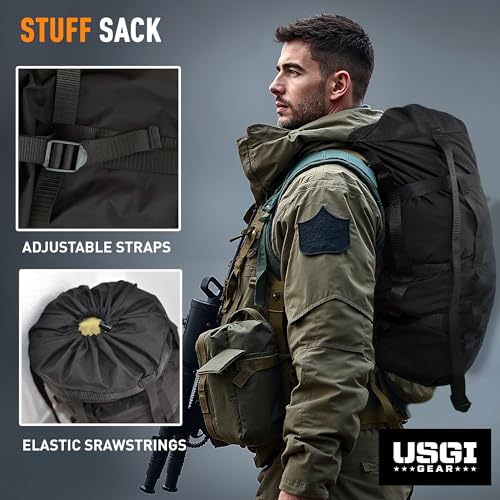 USGI Gear Military Sleeping Bag System Tactical Gear – 4-Part Modular Sleeping Bags Cold Weather Includes Stuff Sack, Bivy...