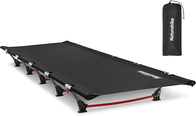 Naturehike Ultralight Camping Cot, Easy to Assemble Folding Tent Cot, Compact & Protable Camping Bed for Camping, Mountain...
