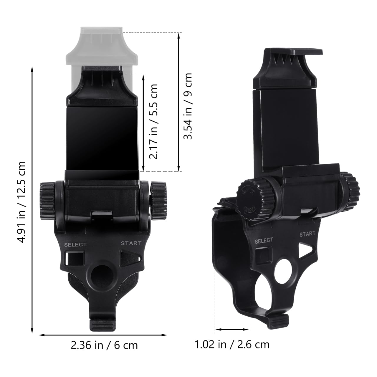 Gadpiparty Game Controller Bracket Holder Phone Stand Clamp For Controller Black Abs Material