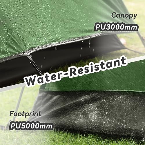 Forceatt Camping Tent 2/3/4 Person, Professional Waterproof & Windproof Lightweight Backpacking Tent Suitable for Outdoor,...
