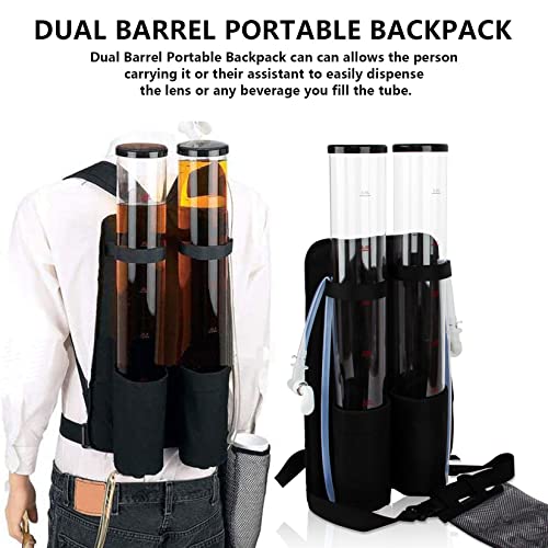 psler Dual Barrel Portable Backpack Dispenser Beverage Drink Beer Alcohol Dispenser for Party Outdoor
