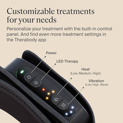 Therabody ThermBack LED – 4-in-1 Back Wrap with Heat, Far Infrared, Vibration and LED Light Therapies for Lower Back Pain ...