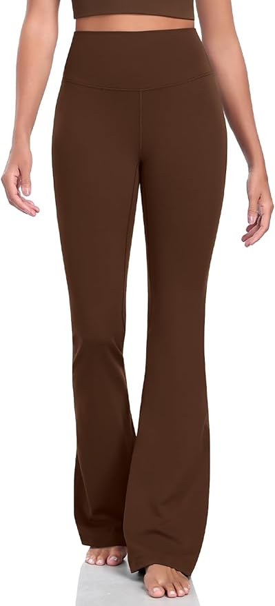 HeyNuts Harmony Flare Leggings 29"/30.5"/32.5"/34.5", High Waisted Tummy Control Wide Leg Bootcut Yoga Pants Lounge Soft