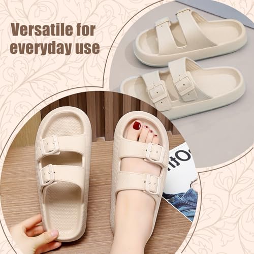 Comfortable Adjustable Sandals Lightweight Soft Outdoor Beach Slippers with Everyday Use,Sizes 5.5-10