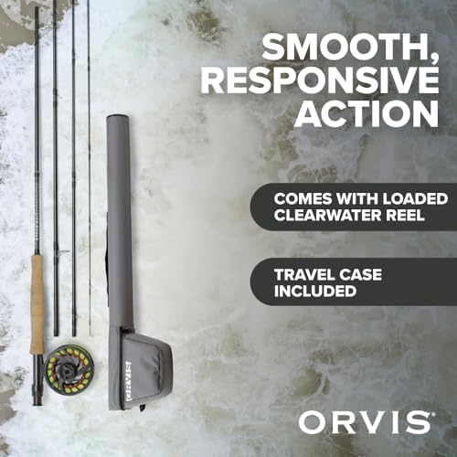 Orvis Clearwater Outfit - Fly Fishing Rod and Reel Combo - Balanced, Smooth, and Responsive - Includes Arbor Reel, Fly Lin...