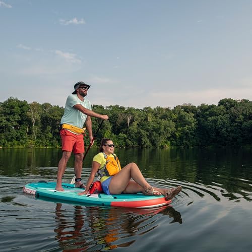 Pelican LoungeBoard Inflatable SUP - Recreational Stand Up Paddle Board - Yoga and Adventure Ready - Bag & Paddle Included...