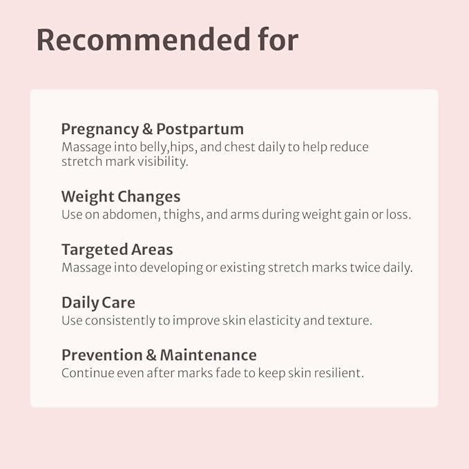 Pregnancy-Safe Toning Belly Firming Oil for Pregnancy & Postpartum Skin Tightening - K-Beauty Non-Greasy Formula with Dermavital Complex - Clean & Vegan - 1.69 fl oz