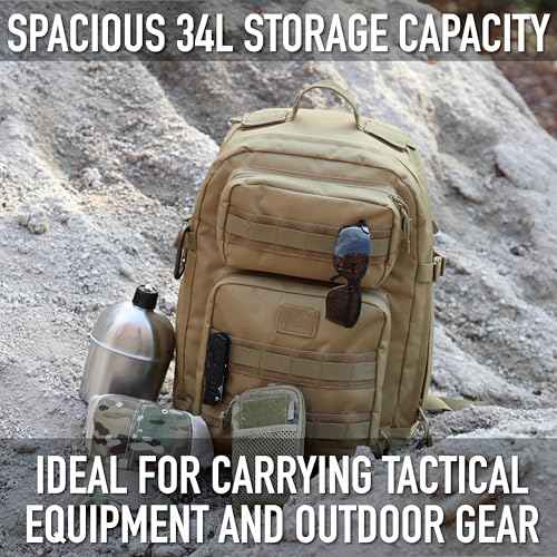 Rothco Fast Mover Tactical Backpack - Outdoor Hiking Pack for EDC Essential Gear (Black)