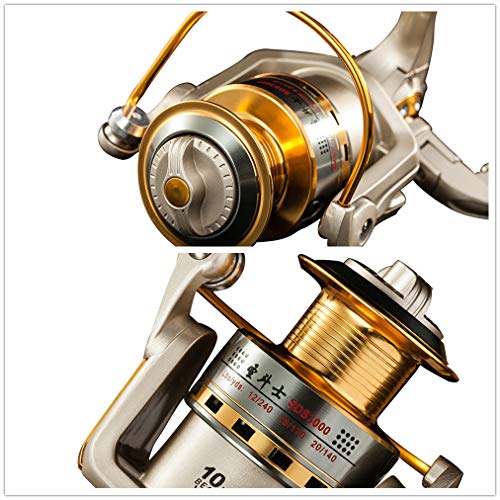 Diwa Spinning Fishing Reels for Saltwater Freshwater 1000 2000 3000 4000 5000 6000 Series Fishing Spool Left/Right Interch...