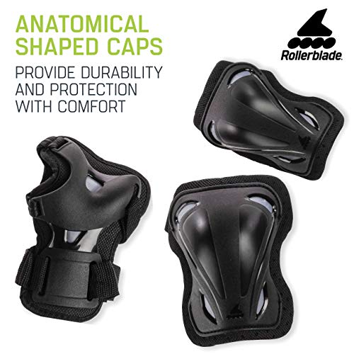 Rollerblade Skategear Junior 3 Pack Protective Gear, Knee Pads, Elbow Pads and Wrist Guards, Multi Sport Protection,Youth,...