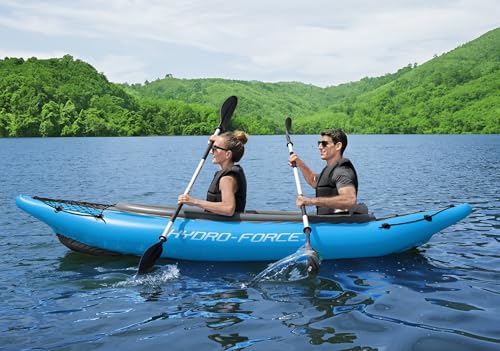 Bestway Hydro Force Inflatable Kayak Set | Includes Seat, Paddle, Hand Pump, Storage Carry Bag | Great for Adults, Kids an...